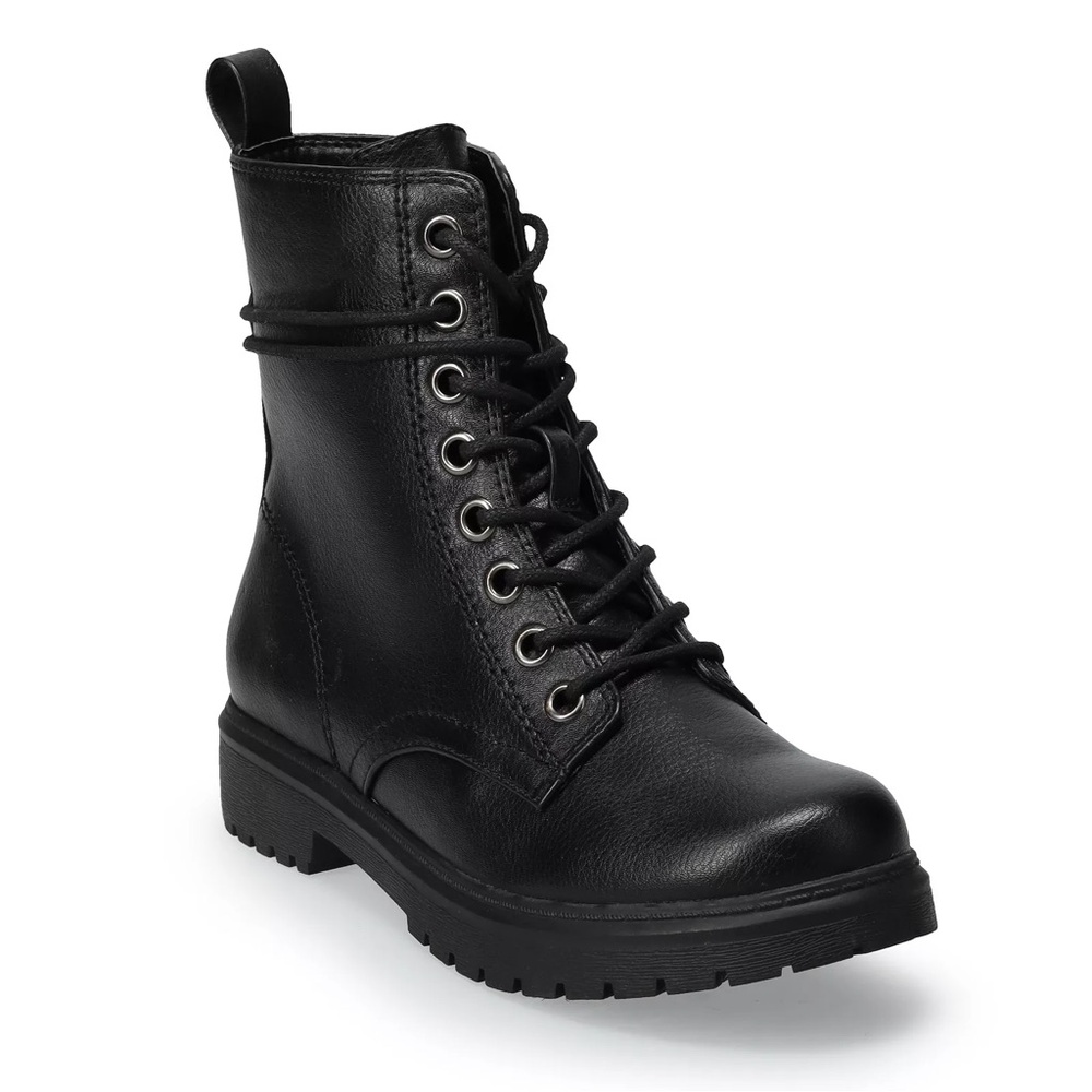 SO Bowfin Women's Combat Boots - Black.  Brand new in box!